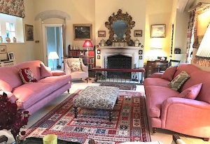 Kentwell 4 Seater Sofas in Ian Mankin Newbury Peony