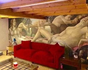 Haresfield 3 Seater Sofa in Omega Velvet Vermillion