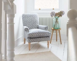 Thistle Chair in Indigo & Will Morocco Epic Blue