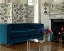 Haresfield 3 seater sofa in Portland Brilliant Velvet Adriatic
