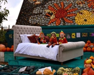 Pentlow King Bed in Swaledale Linen and Three Bees!