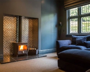 Hambledon Corner Sofa in Portland Brilliant Velvet Navy