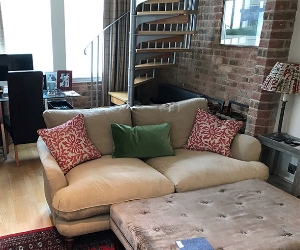 Pugin 3 Seater Sofa Romo in Linara Oatmeal