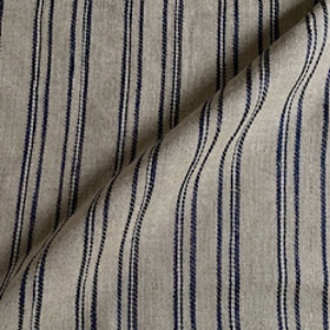 Hovingham Woven Linen Stripe: Blue