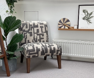 Harwood chair in Harwood Chair in Cloth 22 Weaves Bryce Canyon Agate