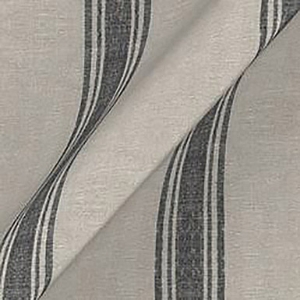 Flemish Stripe Linen: Black