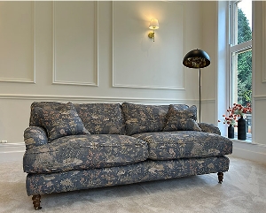 Alwinton 3 Seater Sofa in V&A Threads Of India Mughal Garden Safari Ink