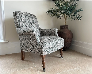 Snape chair in V&A Threads of India Varanasi Wilderness Hunter