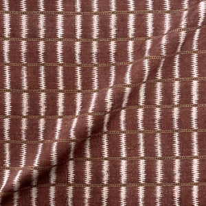V&A Threads of India Opulent Velvets - Ikat Mirage: Burnt Umber