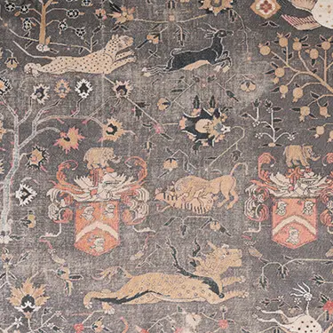 Threads of India Opulent Velvets Lahore Dynasty - Slate