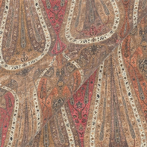 V&A Threads of India on Linen - Paisley Splendour: Sandstone