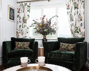Saltdean Chairs in Antique Velvet Bottle
