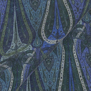 V&A Threads of India Opulent Velvets - Paisley Splendour: Sapphire