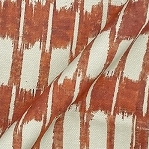 Spill Resistant V&A Ikat: Terracotta
