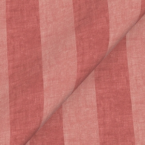 Spill Resistant Furrow Stripe Broad: Tuscan Red