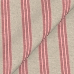 Spill Resistant Bengal Stripe: Cranberry