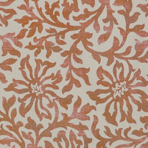 V&A Brompton Collection - Floral Scroll: Terracotta