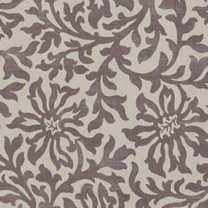 Spill Resistant V&A Floral Scroll: Cacao