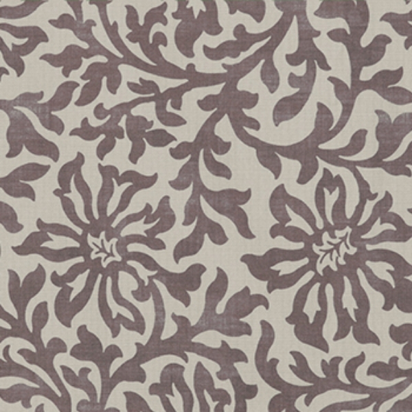 Spill Resistant V&A Floral Scroll: Cacao