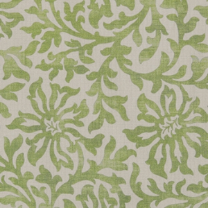 Spill Resistant V&A Floral Scroll: Lime