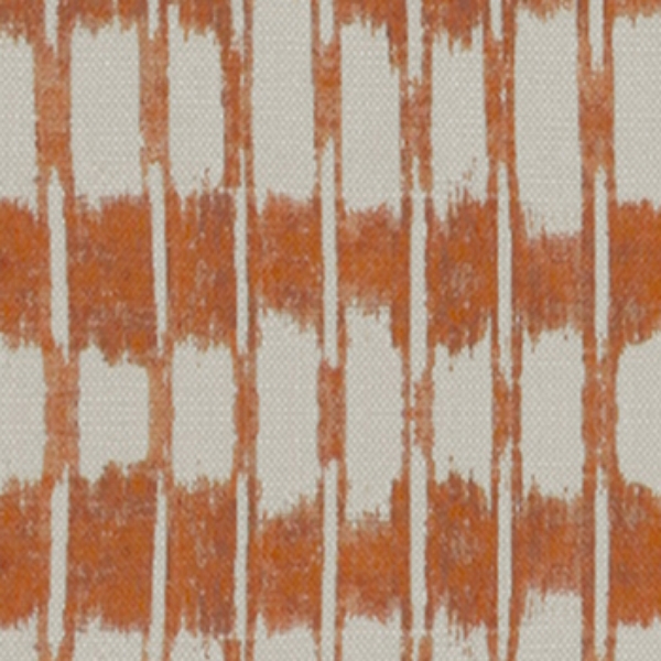 Spill Resistant V&A Ikat: Terracotta