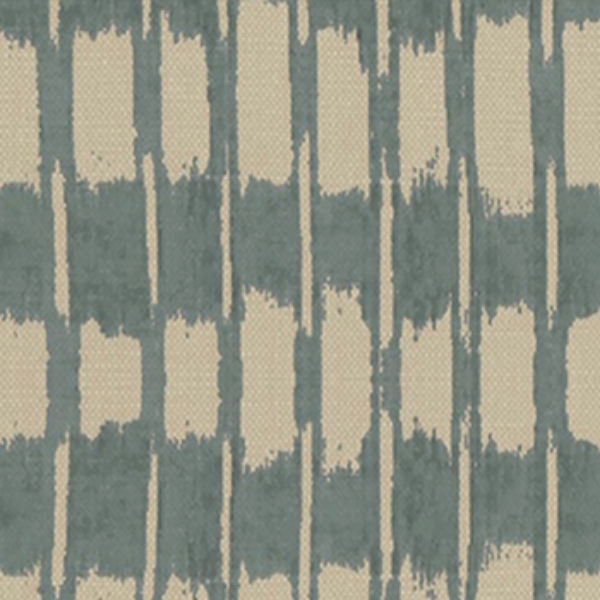 Spill Resistant V&A Ikat: Pebble
