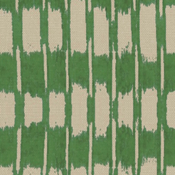 Spill Resistant V&A Ikat: Basil