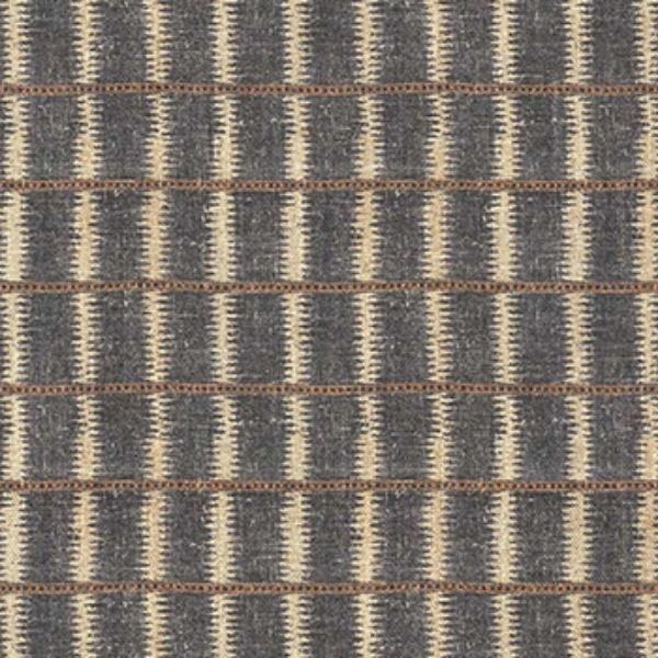 Spill Resistant V&A Ikat Mirage: Ebony