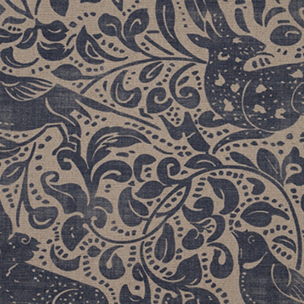 V&A Drawn From Nature - Bird and Rabbit: Navy