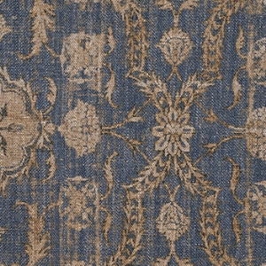 Spill Resistant V&A Regal Arabesque: Denim