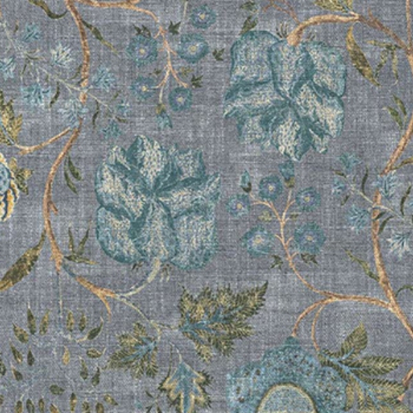 V&A Threads of India on Linen - Tree of Life: Lavender