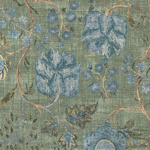 V&A Threads of India on Linen - Tree of Life: Rosemary