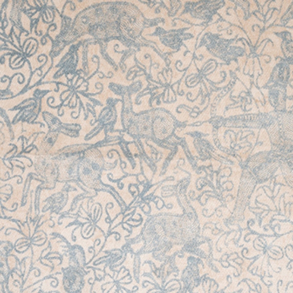 V&A Threads of India Opulent Velvets  - Forest Creatures: Sea Mist