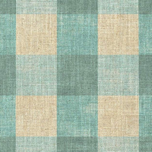 Spill Resistant Sussex Gingham Large: Sea Mist