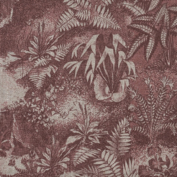 Spill Resistant RHS Ferns Toile: Terracotta