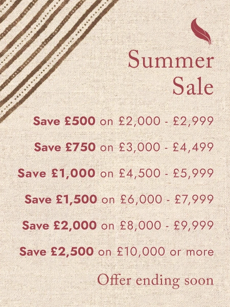Up to £2,500 off any made-to-order furniture order.