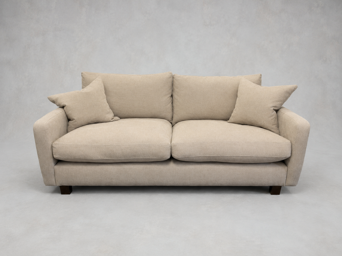 Outlet Tunbridge Wells: Brook Green 3 seater sofa in Cristina Marrone Salice Latte