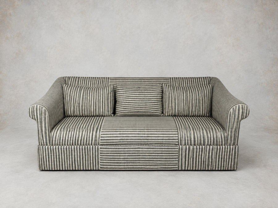Outlet Edinburgh: Turnberry 3 seater sofa in Stockport Stripe Hunter