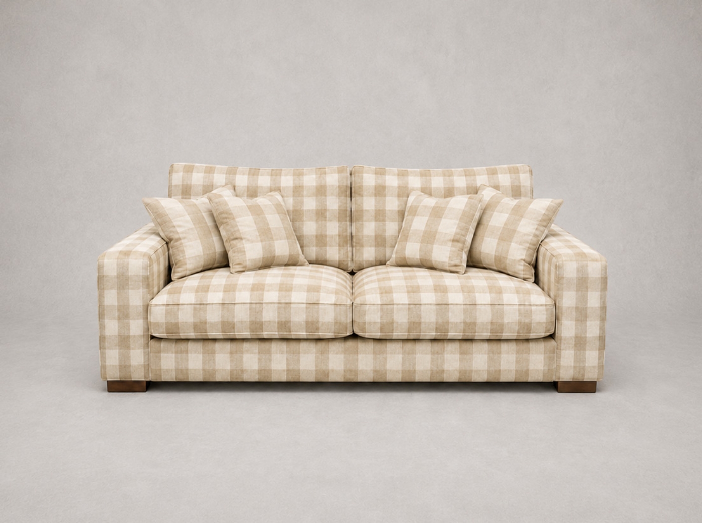 Outlet Salisbury: Richmond 2.5 seater sofa Sussex Gingham Small Ash