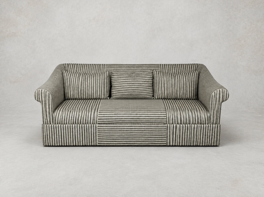 Outlet Walton-on-Thames: Turnberry 3 seater sofa in Stockport Stripe Hunter