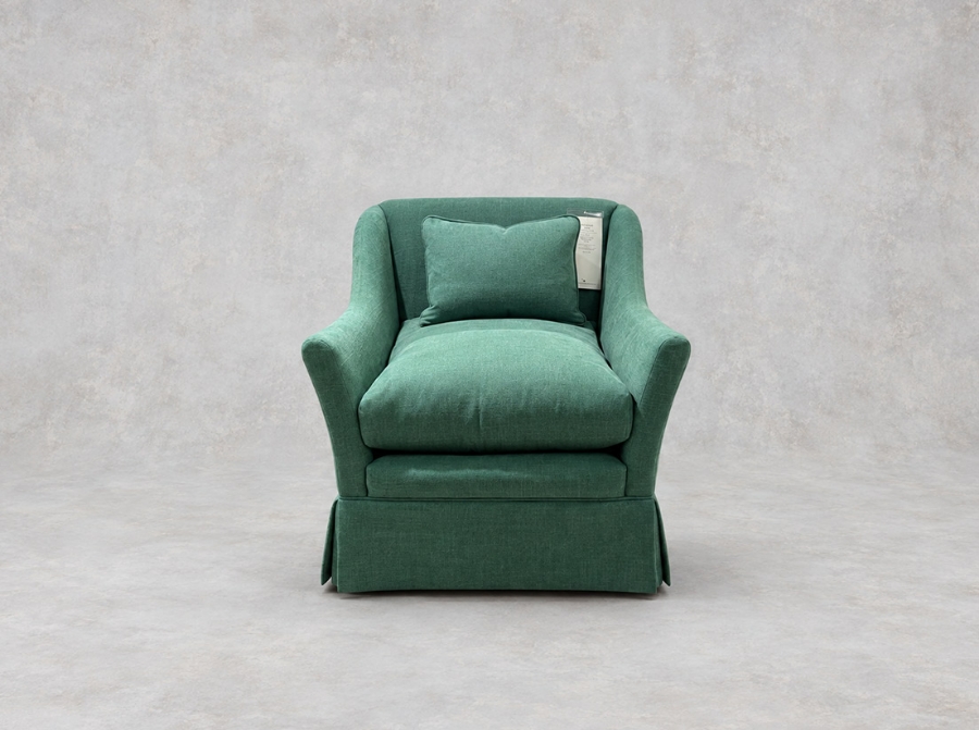 Outlet Edinburgh: Cromer Chair with Valance in Signature Plain Forest