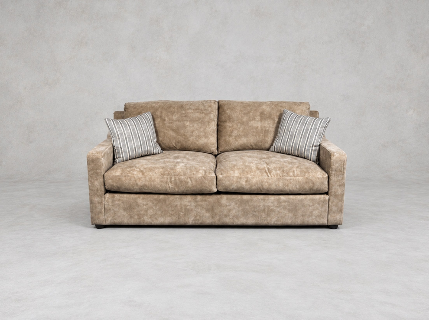 Outlet Edinburgh: Stopham 3 seater sofa bed in Plain Lovely Mocha