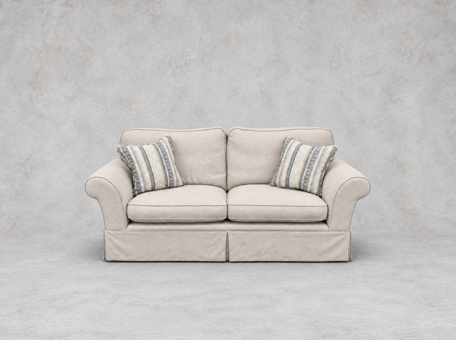 Outlet Battersea: Lanhydrock 3 seater sofa in Plain Tuscany Pebble