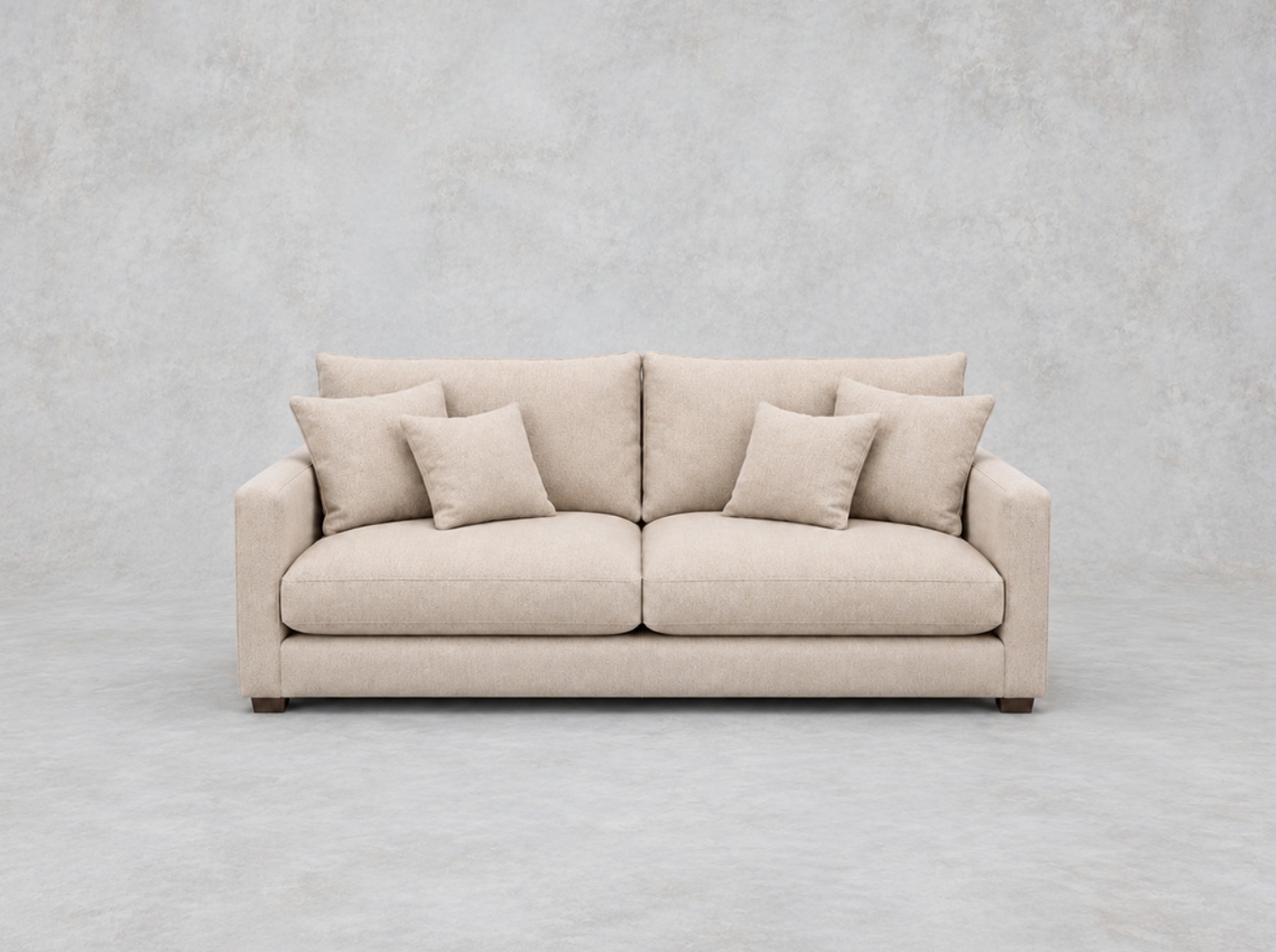 Outlook Leeds: Brook Green 3 seater sofa in Plain Salice Latte
