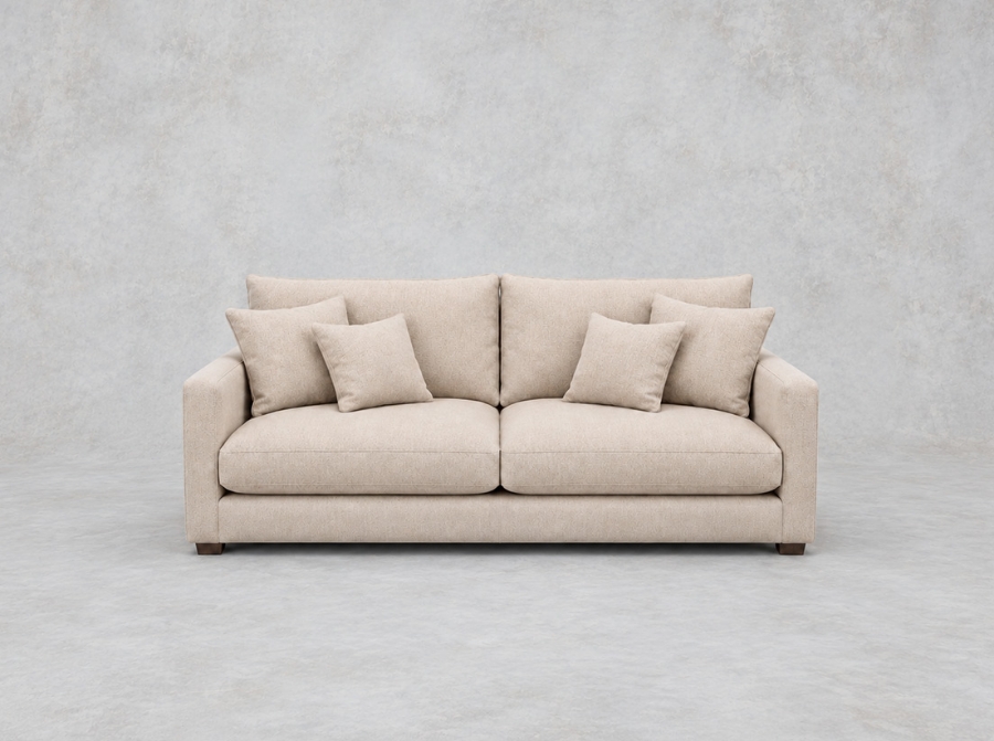 Outlook Leeds: Brook Green 3 seater sofa in Plain Salice Latte
