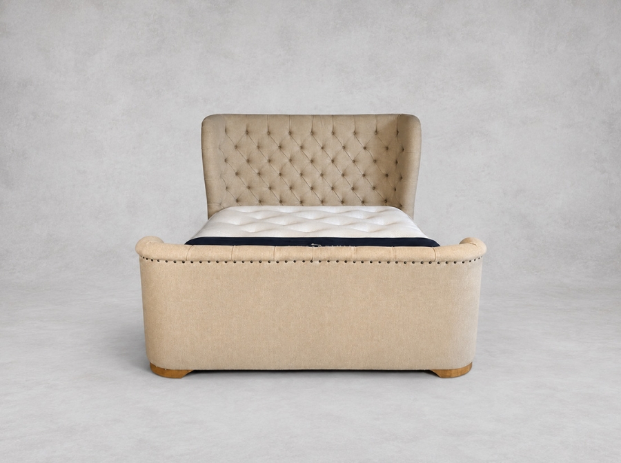 Outlet Manchester: Rouen King Bed Frame in Hawes Linen