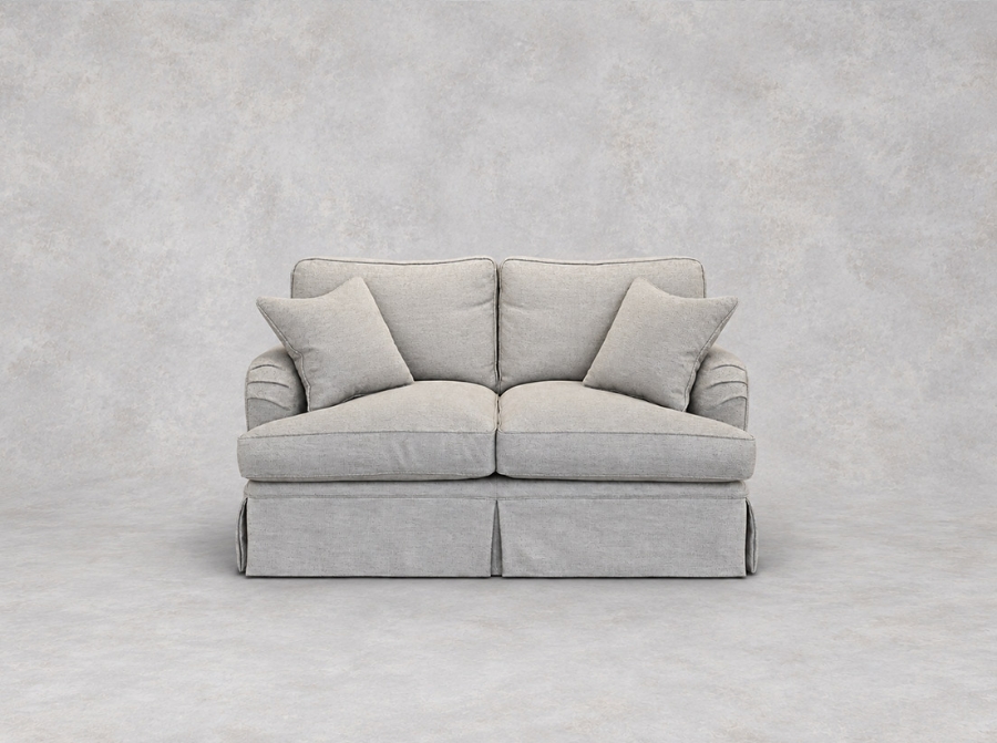 Outlet West Sussex: Alwinton 2 Seater Loose Cover Sofa in Whernside Herringbone Spring Green