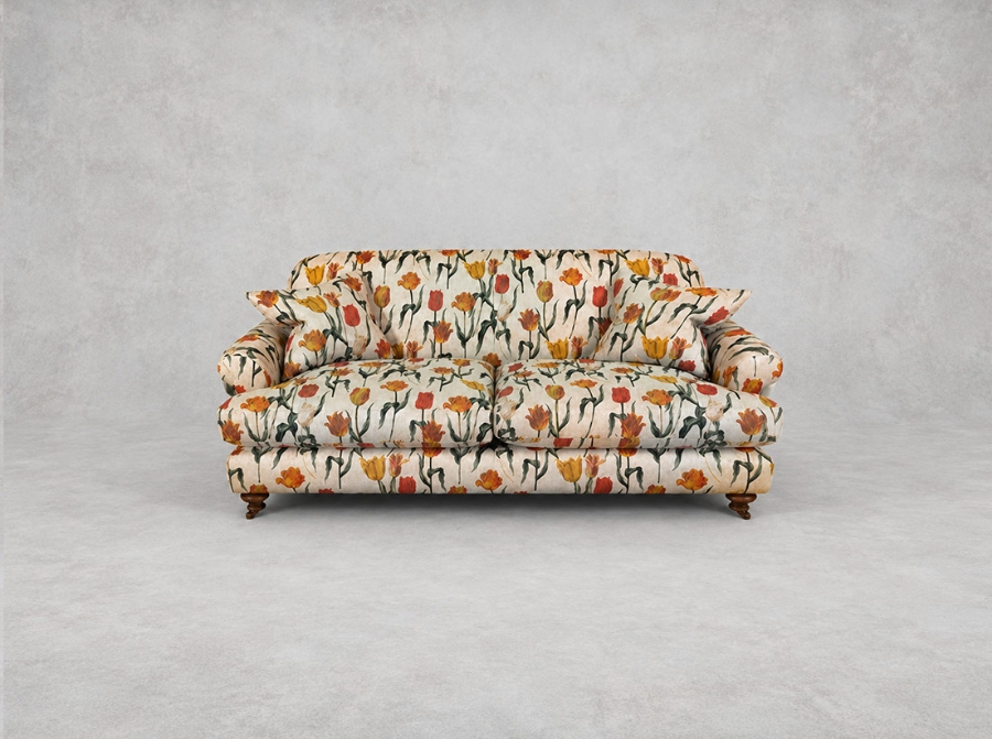 Outlet Bishop's Stortford: Hampton 2 seater sofa in RHS Botanicals Pieter Van Kouwenhoorn Tulips Natural