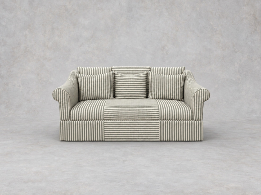 Outlet Bishop's Stortford: Turnberry 2.5 seater sofa in Stockport Stripe Hunter
