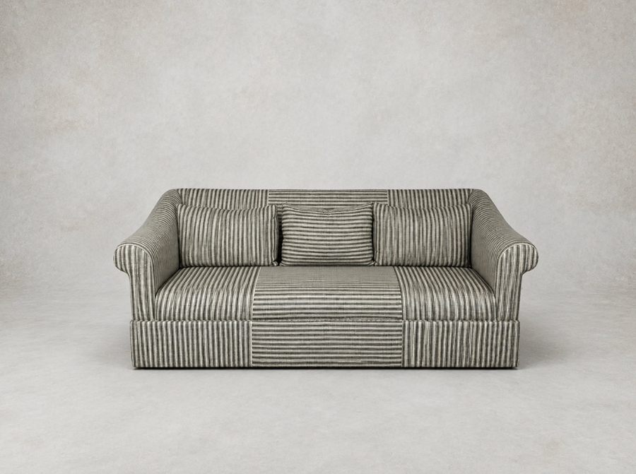 utlet Bury St Edmunds: Turnberry 3 Seater Sofa in Stockport Stripe Hunter